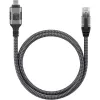 Techly ICOC U3C-RJ45-050 Netzwerkkabel Silber, Schwarz 5 m Cat6 F/UTP (FTP)
