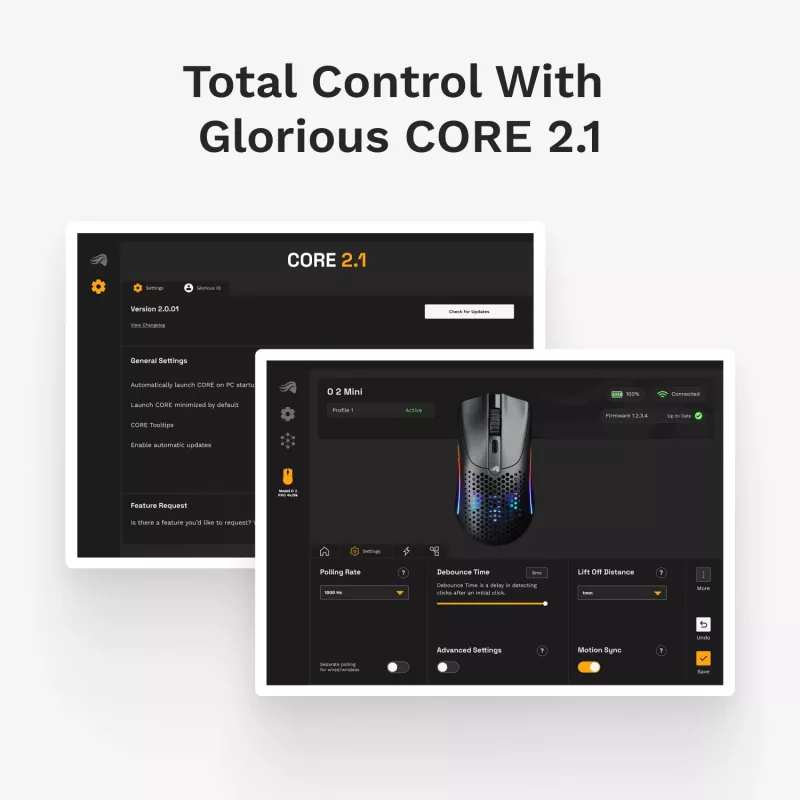Glorious Gaming Glorious Model O 2 Mini Wireless - Matte Schwarz