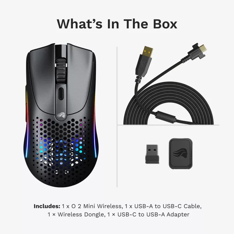 Glorious Gaming Glorious Model O 2 Mini Wireless - Matte Schwarz