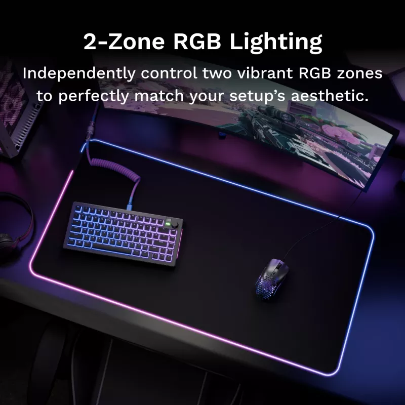 Glorious Gaming GLORIOUS Maus PAD 2 GLED - XL EXTENDED - SCHWARZ