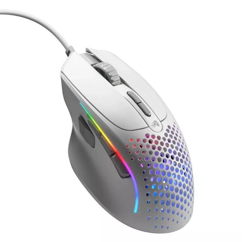 Glorious Gaming Glorious Model I2 Wired – Weiß, Rechtshänder, Optisch, USB Typ-A, 26000 DPI, Weiß