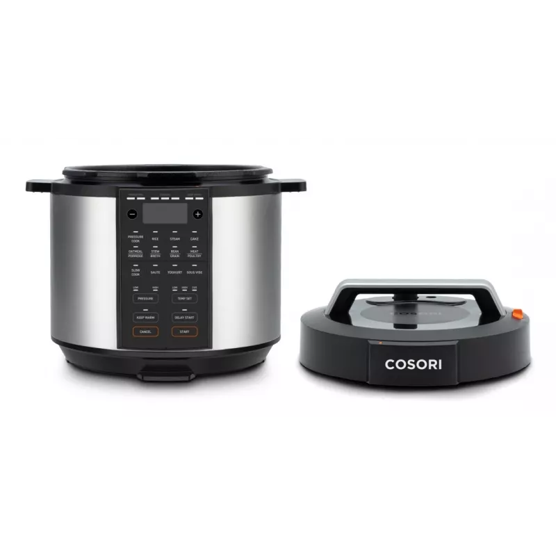 Cosori CMC-CO601-SEU elektrischer Schnellkochtopf 5,7 L Schwarz, Edelstahl 1100 W