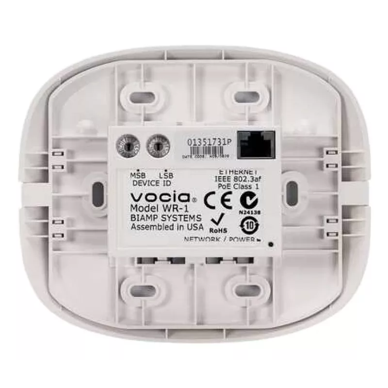 Biamp Vocia WR-1 Fernbedienung Kabelgebunden Videokonferenzsystem Drucktasten