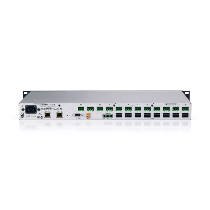 Biamp Tesira FORTÉ AVB AI, 8000 Ω, 207 Ω, Schwarz, Metallisch, 1U, OLED, 20 - 20000 Hz