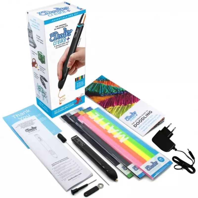 3Doodler FILAMENT 75 STÜCK ABS 3 FARBEN AB-MONO-75 Schwarz, Silber, Weiß 2 g