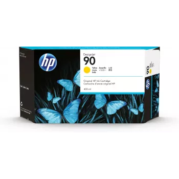 HP 90 400-ml Gelb DesignJet Tintenpatrone, HP DesignJet 4000/4500 Druckerserie, Thermotintenstrahldruck, Gelb, 203,2 mm, 63,5 mm, 120,7 mm