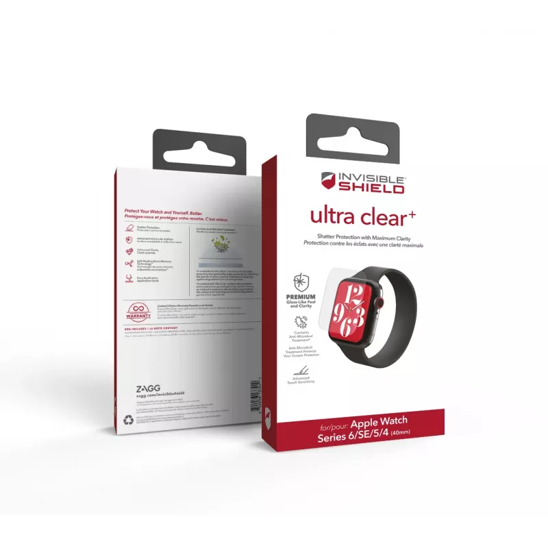 ZAGG InvisibleShield Ultra Clear+ Apple Watch Series 4/5/6/SE 40mm Display-Schutz