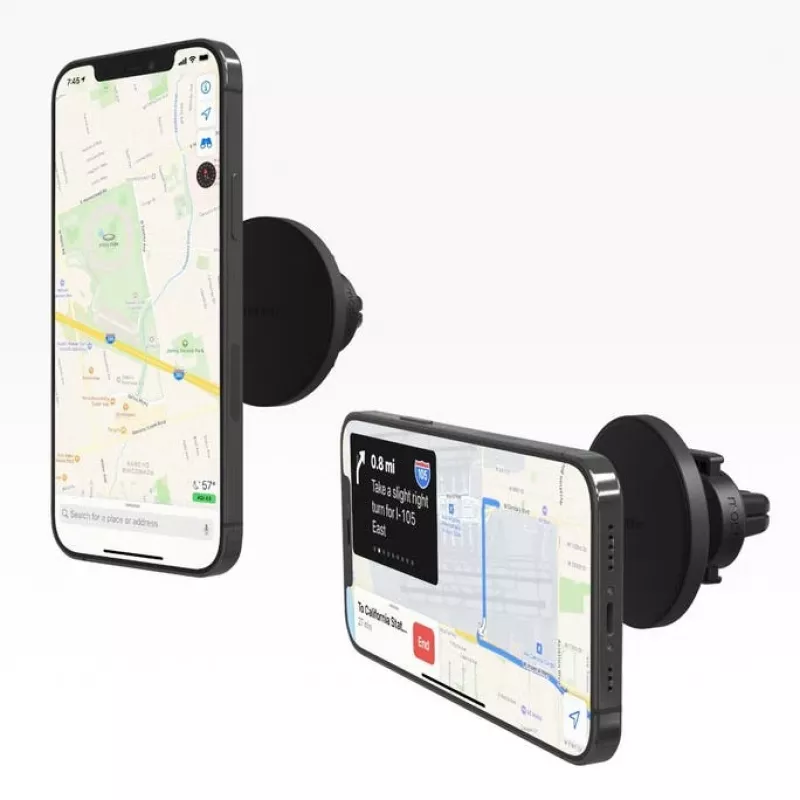 mophie Snap Vent Mount- Schwarz (kein kabelloses Laden), Mobiltelefon/Smartphone, Auto, Schwarz