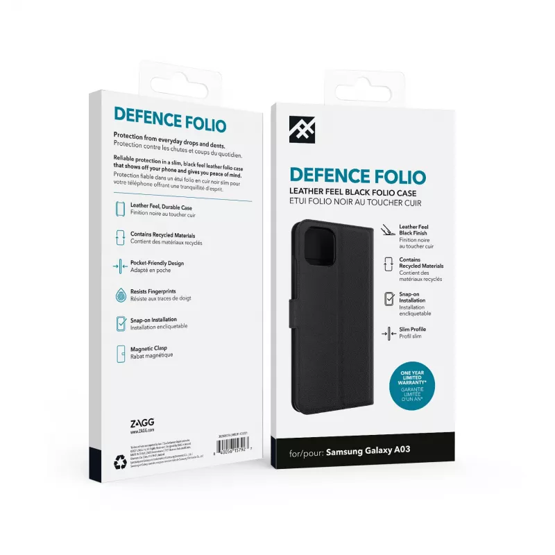 IFROGZ Defence Folio Handyhülle 16,5 cm (6,5 Zoll) Schwarz