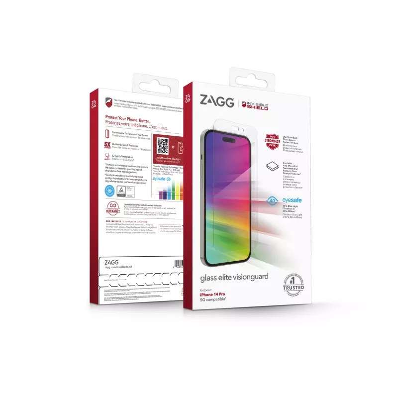 InvisibleShield Glass Elite VG AM Apple iPhone 14 Pro Case Friendly Bildschirmschutz