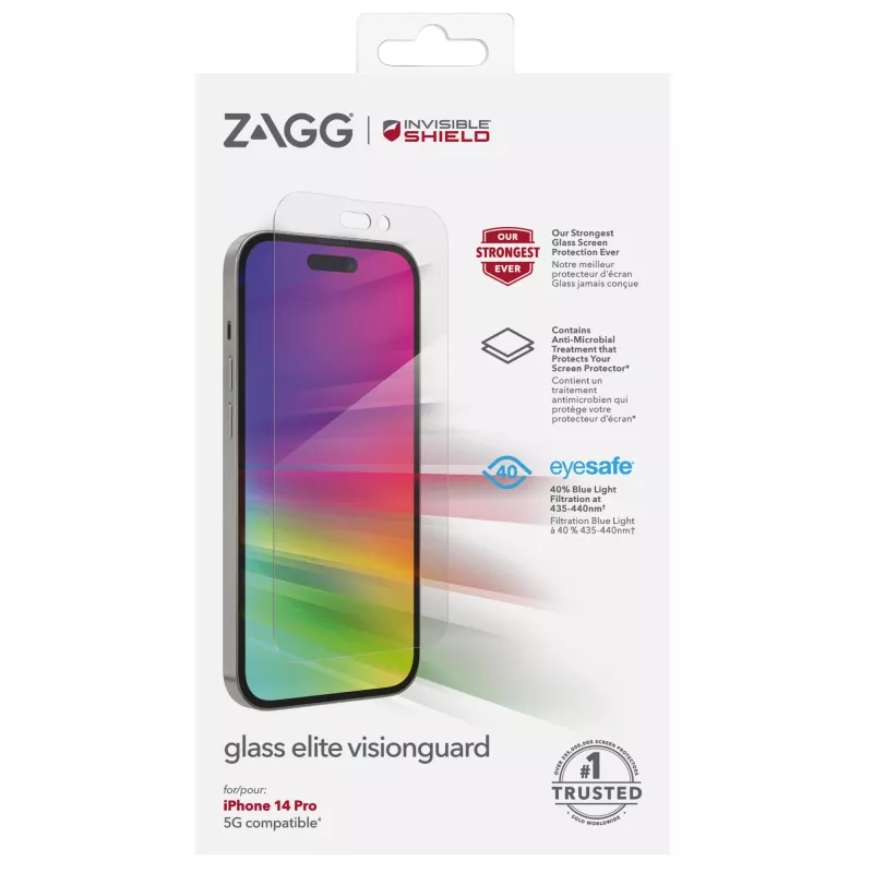 InvisibleShield Glass Elite VG AM Apple iPhone 14 Pro Case Friendly Bildschirmschutz