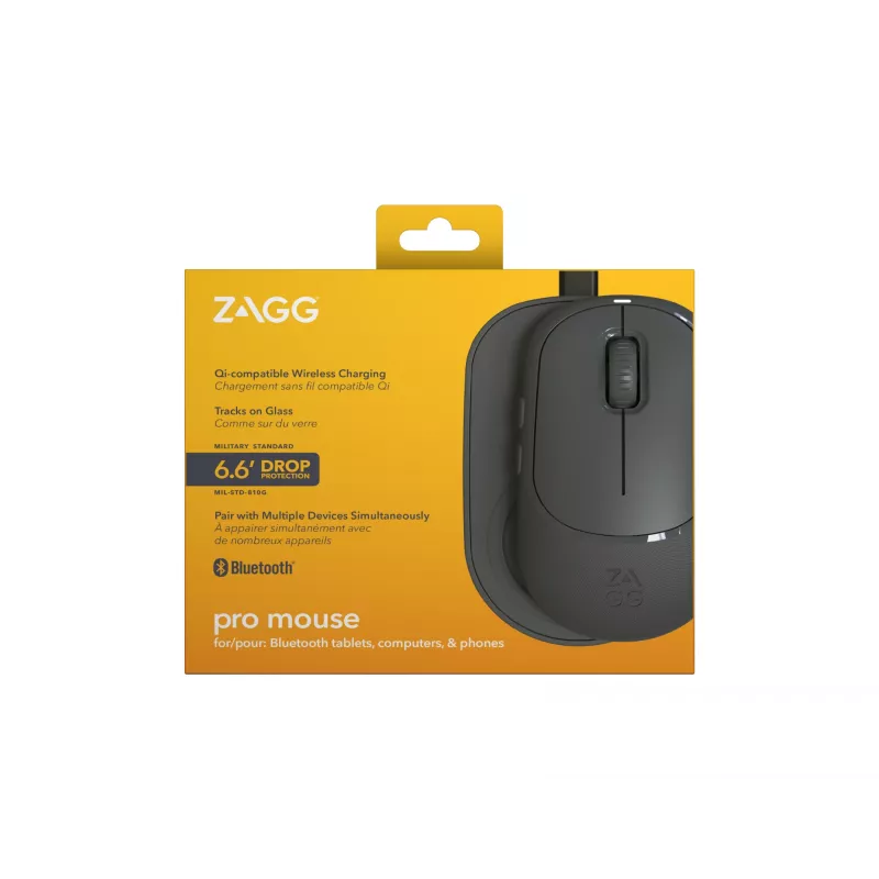 ZAGG Accessories-ProMaus- Kabellose Maus & Kabelloses Ladepad - Anthrazit