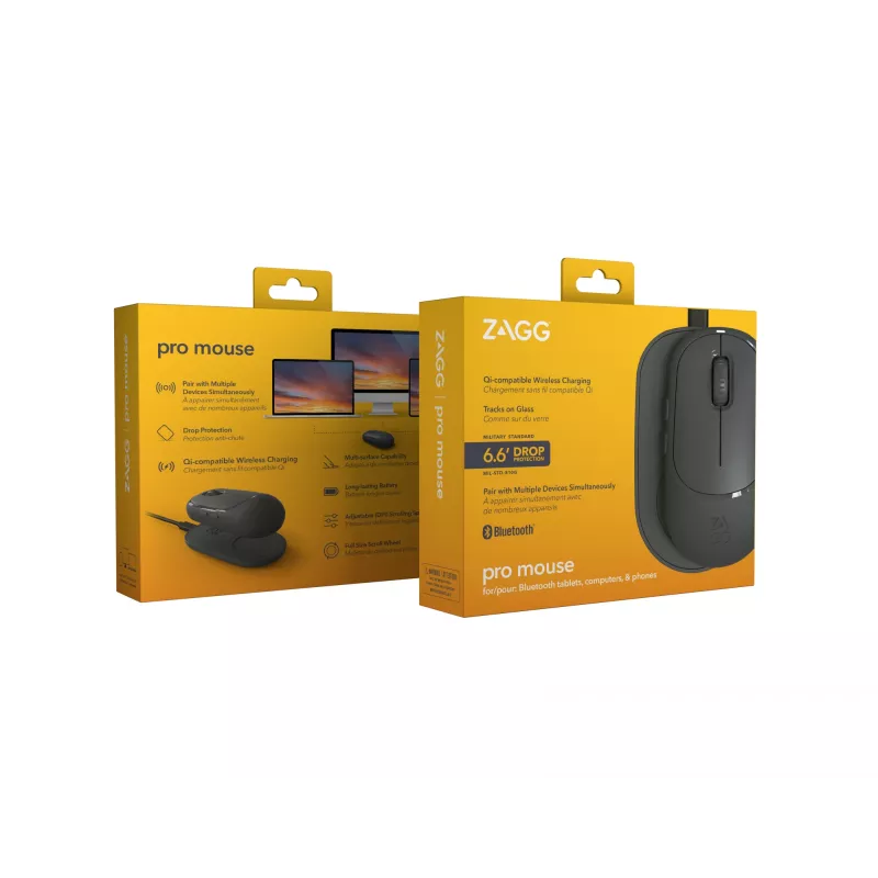 ZAGG Accessories-ProMaus- Kabellose Maus & Kabelloses Ladepad - Anthrazit