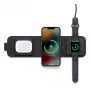 mophie 3-in-1 Reiseladegerät mit MagSafe (2023), Innenbereich, USB, Kabelloses Laden, Schwarz