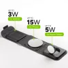 mophie 3-in-1 Reiseladegerät mit MagSafe (2023), Innenbereich, USB, Kabelloses Laden, Schwarz