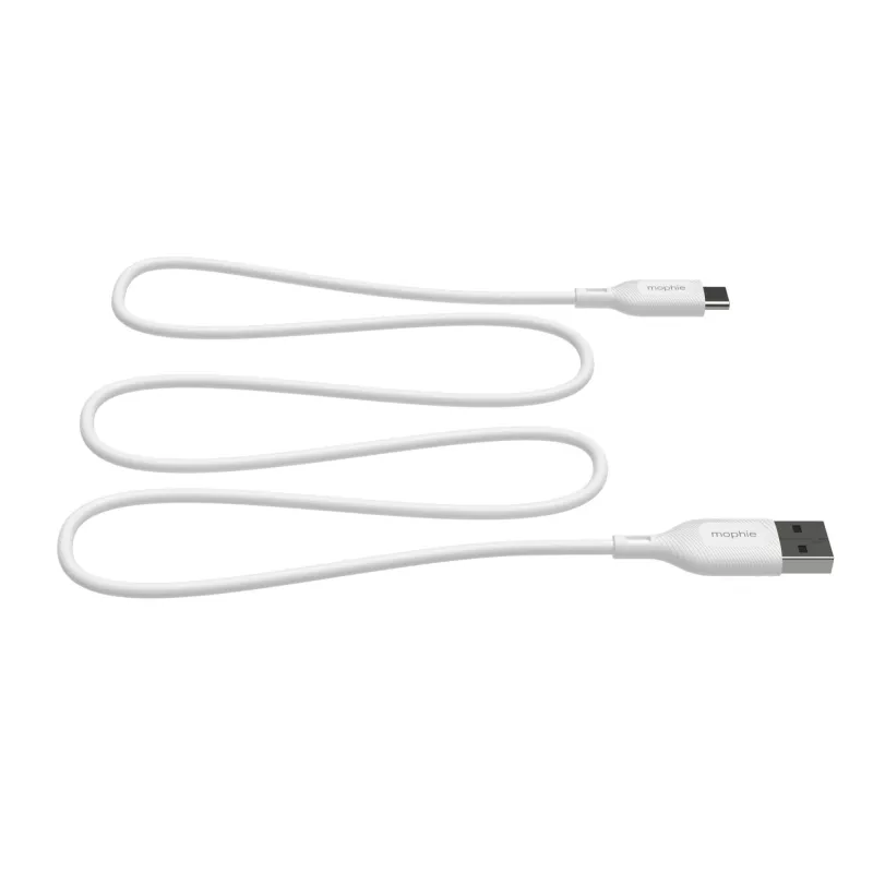 mophie essentials Ladekabel | 1M USB-Kabel USB 2.0 USB A USB C Weiß