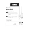 mophie essentials Ladekabel | 1M USB-Kabel USB 2.0 USB A USB C Weiß