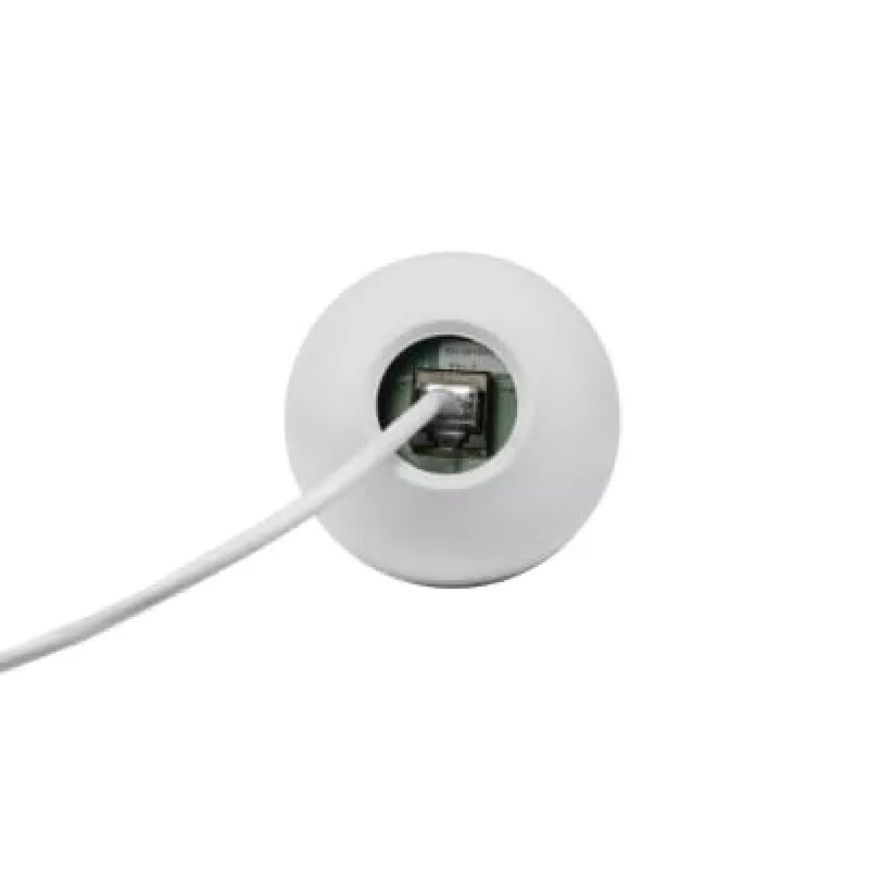 Vaddio EasyIP CeilingMIC D (weiß) - Dante Version, Konferenzmikrofon, 0,02 %, Kabelgebunden, Weiß, Deckenmontage, 4,6 m
