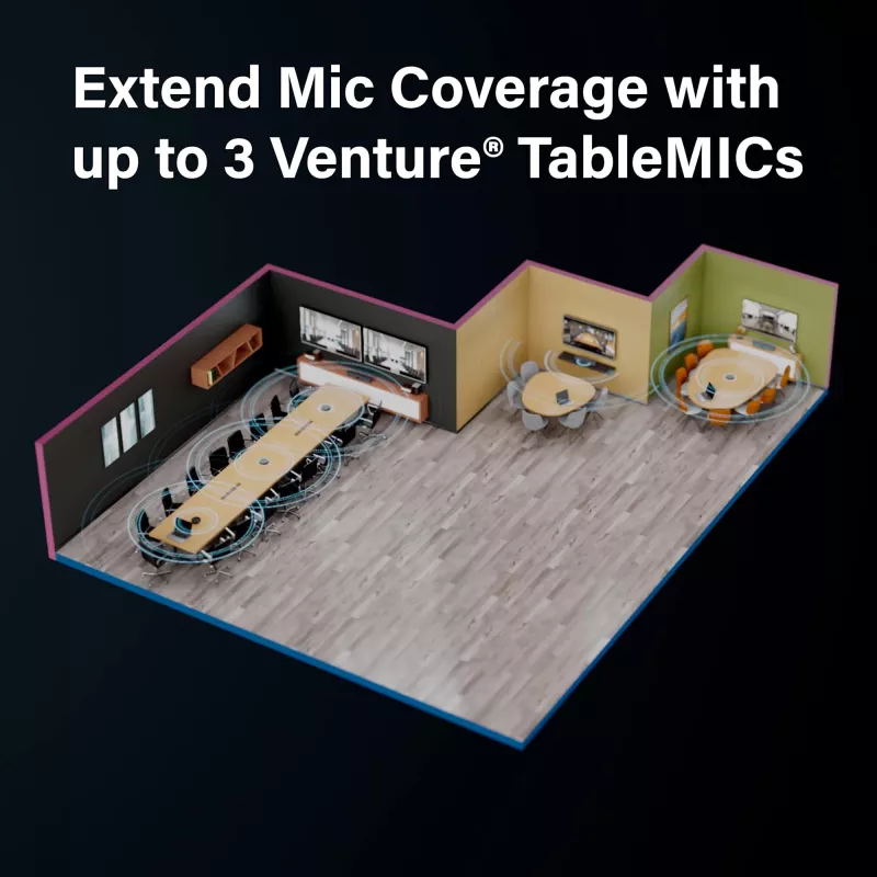 Vaddio Venture TableMIC Grau Konferenzmikrofon