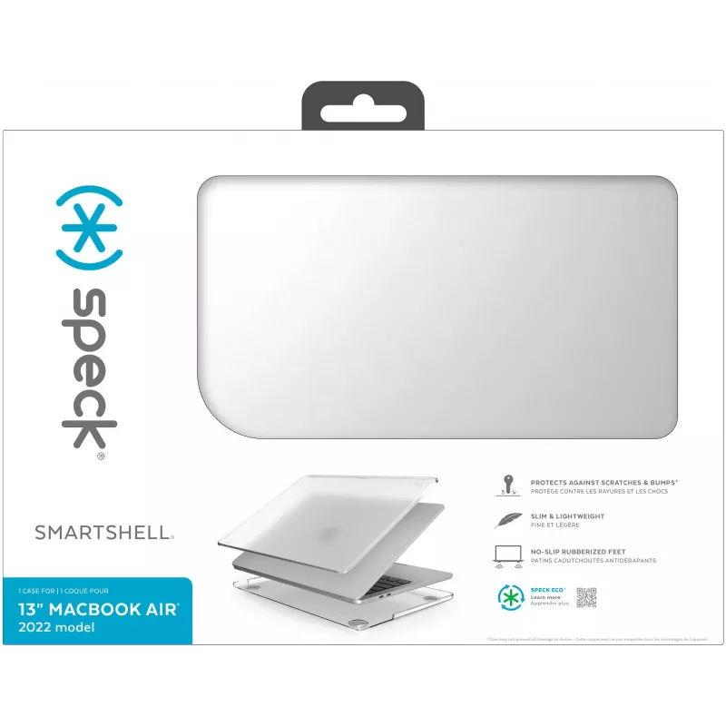 Speck SmartShell Macbook Air 13 M2 (2022) Clear, Hartschalenhülle, 33 cm (13 Zoll)