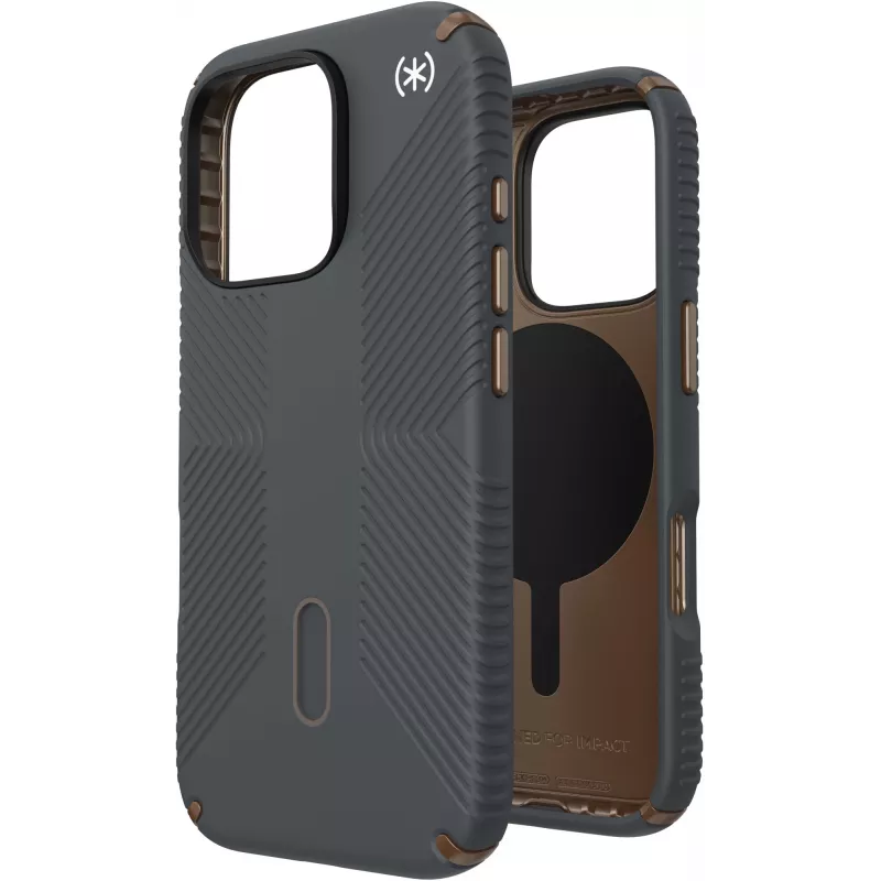 Speck Presidio2 Grip + ClickLock Apple iPhone 16 Pro Charcoal Grau - mit Microban