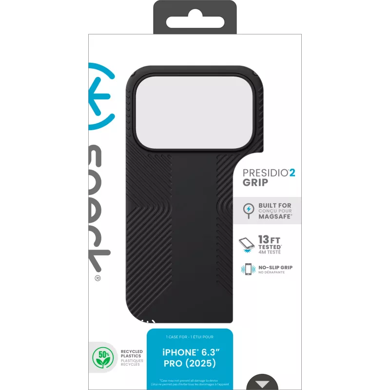 Speck Presidio2 Grip + MS Apple iPhone 17 Pro Schwarz – mit Microban