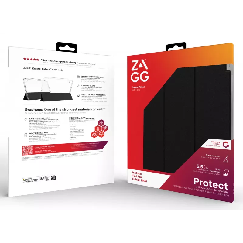 ZAGG Crystal Palace Folio 33 cm (13 Zoll) Transparent