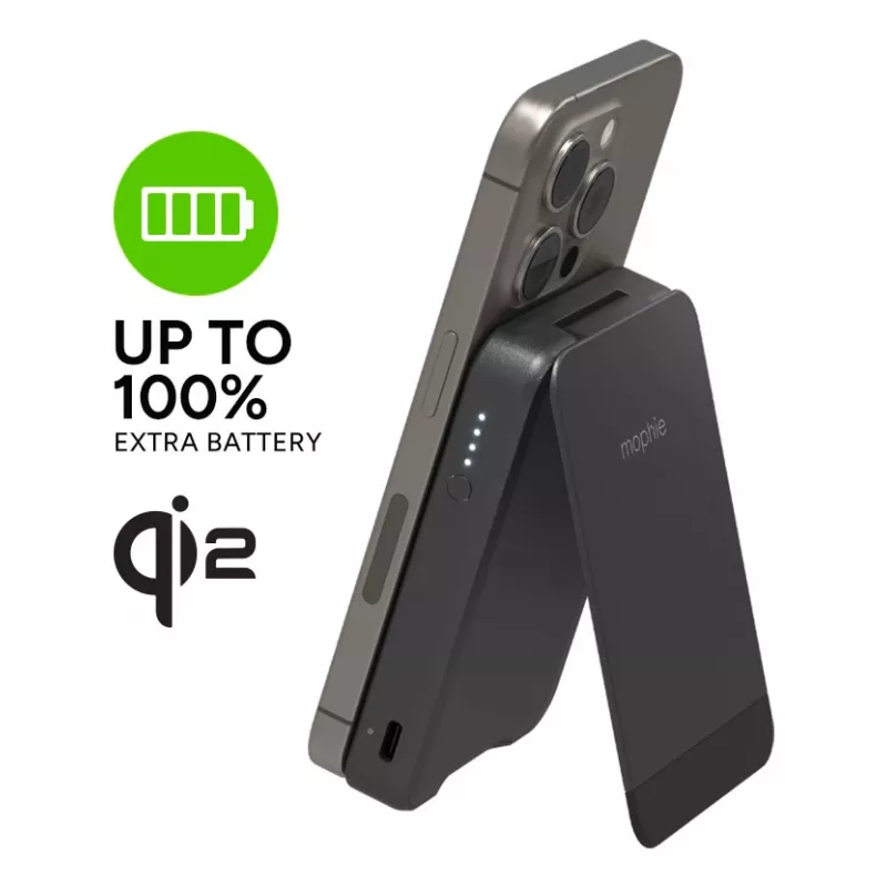 mophie Snap+ Powerstation 10000 mAh kabelloses Laden Schwarz