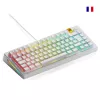 Glorious Gaming GMMK 3 HE 75% Prebuilt Wired White - FR, Kabelgebunden, USB, Mechanisch, AZERTY, RGB LED, Weiß