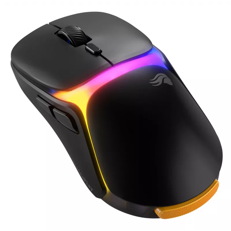 Glorious Gaming Model O3 Wireless Gaming-Maus – InfinitePlay austauschbares Akkusystem, 8k Polling, optische Schalter mit 130 Millionen Klicks, ultraleicht mit 66 g, optischer 30K-DPI-Sensor, RGB – Schwarz