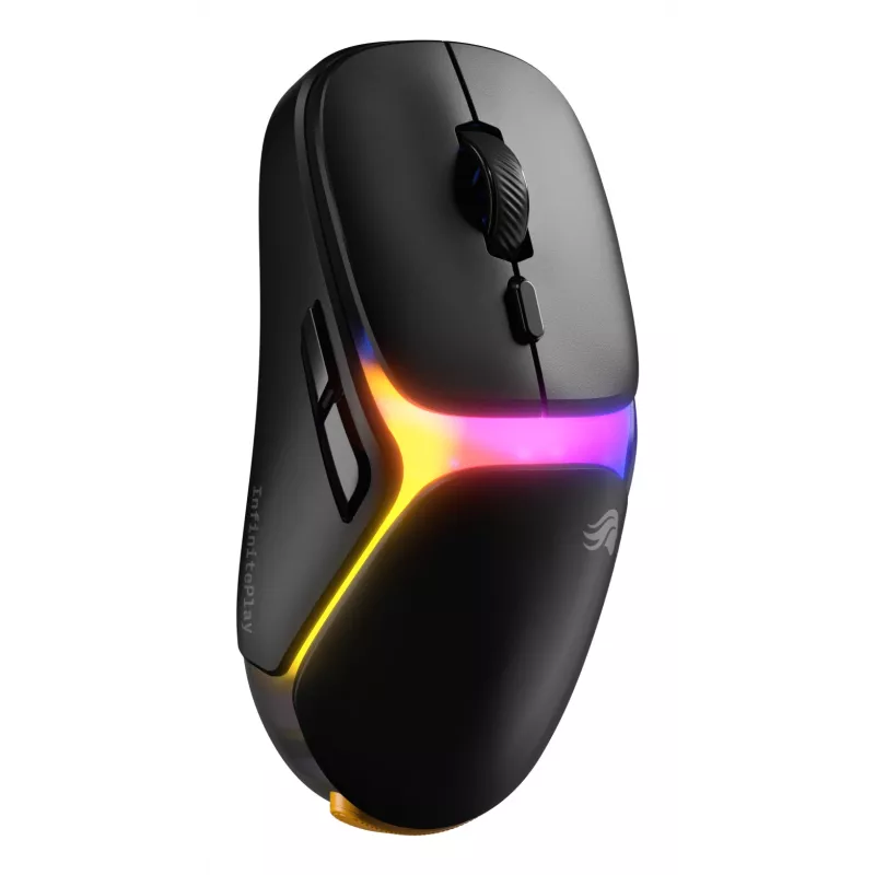Glorious Gaming Model O3 Wireless Gaming-Maus – InfinitePlay austauschbares Akkusystem, 8k Polling, optische Schalter mit 130 Millionen Klicks, ultraleicht mit 66 g, optischer 30K-DPI-Sensor, RGB – Schwarz
