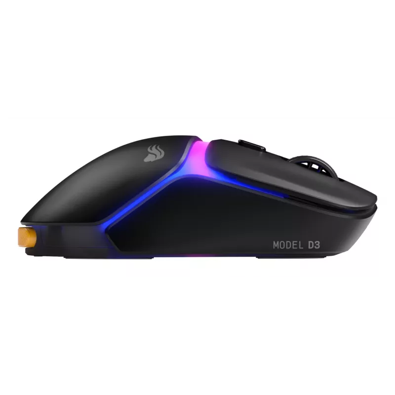 Glorious Gaming Model D3 Wireless Gaming-Maus – InfinitePlay Wechselakku-System, 8k Polling, optische Schalter mit 130M Klicks, ultraleicht 69g, optischer 30K-DPI-Sensor, RGB – Schwarz