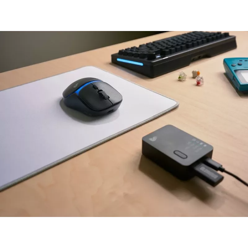 Glorious Gaming Model D3 Wireless Gaming-Maus – InfinitePlay Wechselakku-System, 8k Polling, optische Schalter mit 130M Klicks, ultraleicht 69g, optischer 30K-DPI-Sensor, RGB – Schwarz