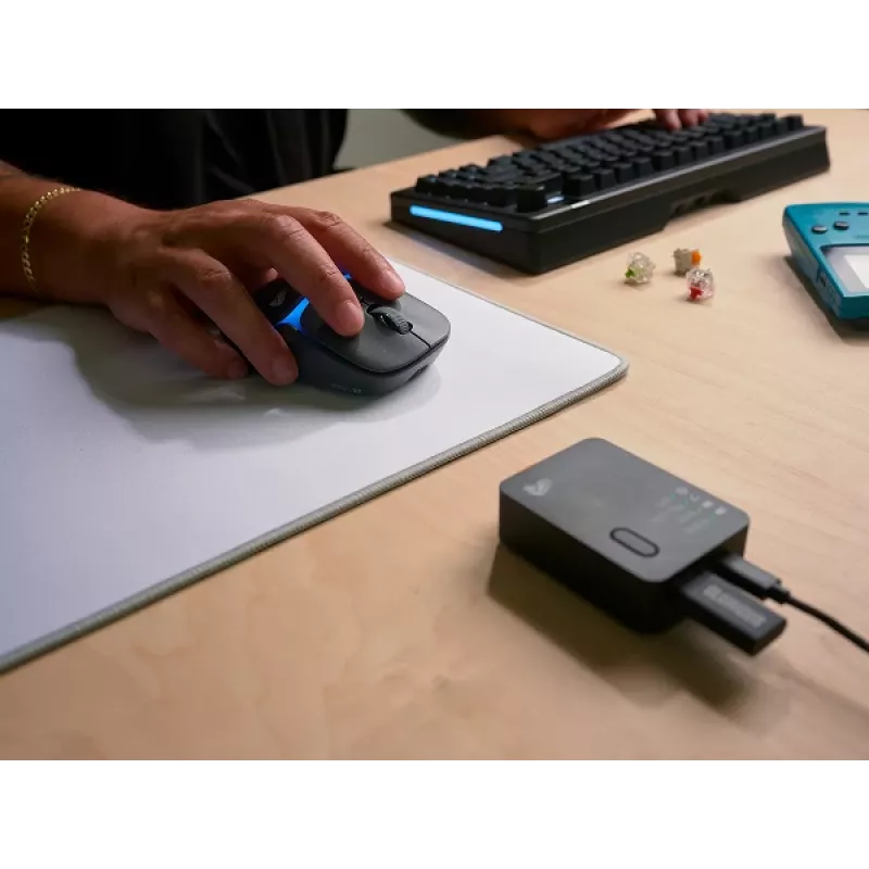 Glorious Gaming Model D3 Wireless Gaming-Maus – InfinitePlay Wechselakku-System, 8k Polling, optische Schalter mit 130M Klicks, ultraleicht 69g, optischer 30K-DPI-Sensor, RGB – Schwarz