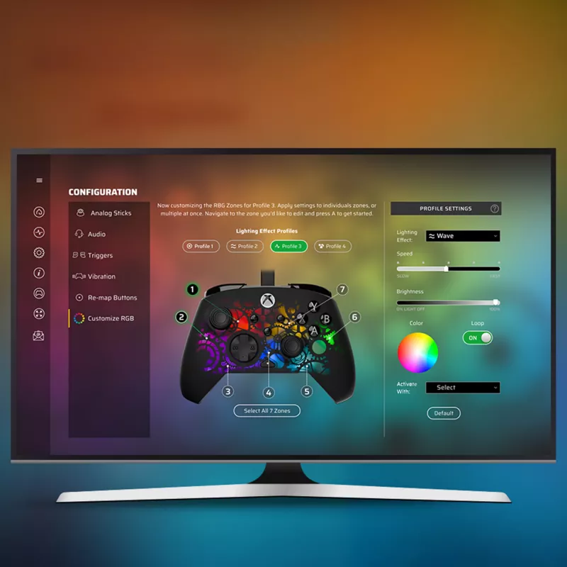 Gamepad Turtle Beach Afterglow Ignite Wired RGB Steuergerät anpassbare RGB-Beleuchtung neu belegbare Tasten