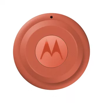 Finder Motorola moto tag 2 — universeller Tracker, orange, CR2032-Batterie, bis zu 14400 h, 7,4 g, Ø 31,9 mm, 8 mm
