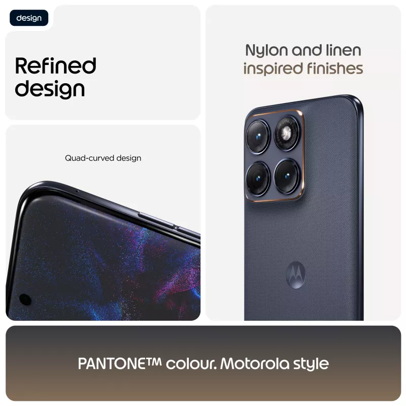 Smartphone Motorola edge 70 fusion – 17,2 cm (6,78″) OLED, Snapdragon 7s Gen 3, 12 GB RAM, 256 GB, 7000 mAh, Dual-SIM, Android 16, Schwarz