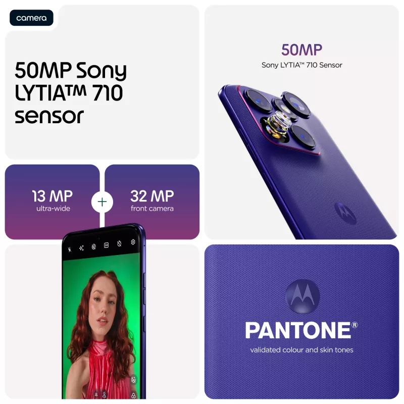 Motorola edge 70 fusion 17,2 cm (6,78 Zoll) Dual-SIM Android 16.0 5G USB Type-C 12 GB 256 GB 7000 mAh Violett