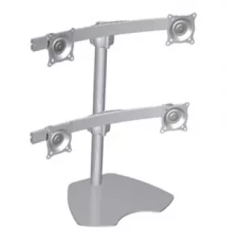 Chief Quad Monitor Tischständer Ständer Silber