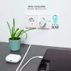 TooQ GAN USB-C/PD Wandladegerät 30W, Weiß, Innenbereich, AC, Weiß