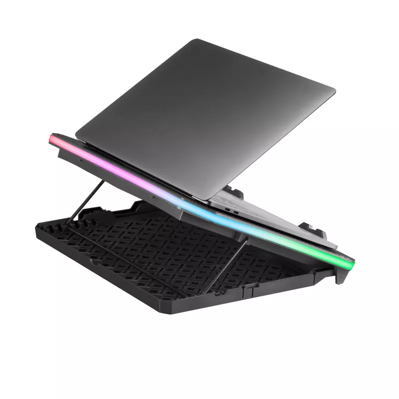 Mars Gaming MNBC6, Kühlbasis + Ständer XL 19'' ARGB, 3 Lüfter, Mobiler Ständer