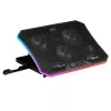 Mars Gaming MNBC6, Kühlbasis + Ständer XL 19'' ARGB, 3 Lüfter, Mobiler Ständer