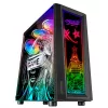 Mars Gaming MC-ART Schwarz ATX Gaming-PC-Gehäuse doppelt beschreibbares Tempered Glass ARGB 12 Modi 12cm Lüfter
