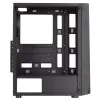 Mars Gaming MC-ART Schwarz ATX Gaming-PC-Gehäuse doppelt beschreibbares Tempered Glass ARGB 12 Modi 12cm Lüfter