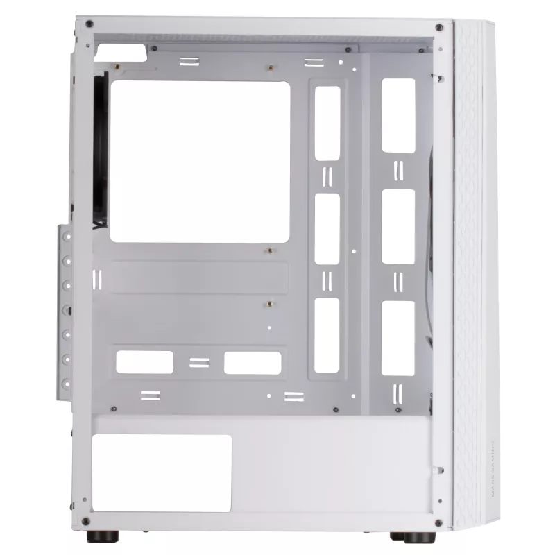 Mars Gaming MC-ART Weiß ATX Gaming-PC-Gehäuse doppelt bemaltes gehärtetes Glas ARGB 12 Modi 120-mm-Lüfter