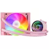 Mars Gaming ML-ONE120 Pink Flüssig-CPU-Kühler TDP 200W Infinity-Spiegel FRGB leiser Lüfter universell Multisockel