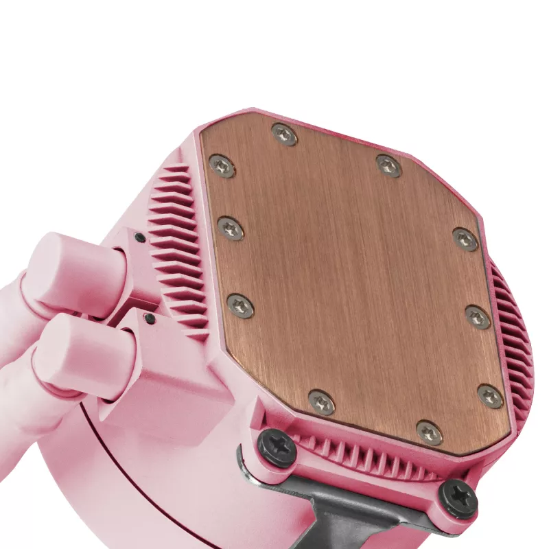 Mars Gaming ML-ONE120 Pink Flüssig-CPU-Kühler TDP 200W Infinity-Spiegel FRGB leiser Lüfter universell Multisockel