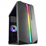 Mars Gaming MC-S1 Schwarz Kompaktes Micro-ATX Gaming-PC-Gehäuse ARGB-Beleuchtung 12 Modi FRGB-Lüfter Komplettes Seitenfenster
