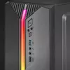 Mars Gaming MC-S1 Schwarz Kompaktes Micro-ATX Gaming-PC-Gehäuse ARGB-Beleuchtung 12 Modi FRGB-Lüfter Komplettes Seitenfenster