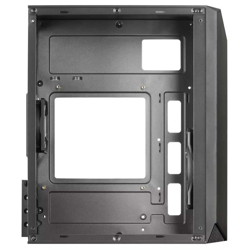 Mars Gaming MC-S1 Schwarz Kompaktes Micro-ATX Gaming-PC-Gehäuse ARGB-Beleuchtung 12 Modi FRGB-Lüfter Komplettes Seitenfenster